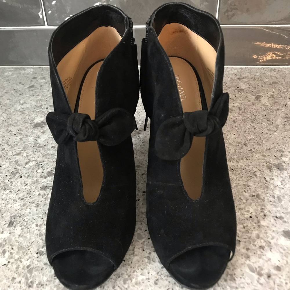 Michael Kors peep toe booties